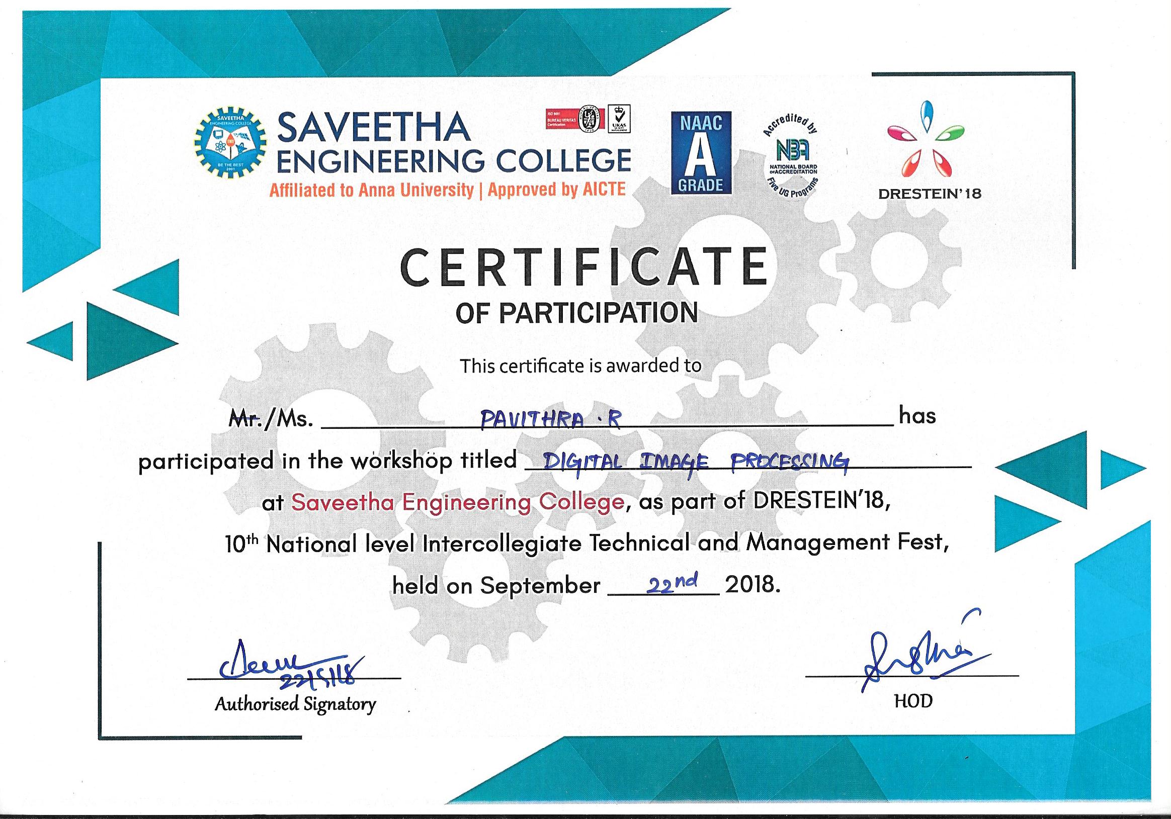 certificate